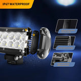 Nilight LED Light Pods 2PCS 36W 6.5Inch LED Light Bar Flood 2520lm LED Fog Lights Off Road Light Driving Working Light for Truck Golf Cart SUV ATV UTV Boat (0607F-B), view 5