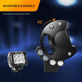 Nilight LED Light Pods 2PCS 4 Inch 18W LED Light Bar Spot 1260lm LED Fog Lights Off Road Light Driving Working Light for Truck Golf Cart SUV ATV UTV Boat (0604S-B), view 4