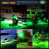 Nilight Green LED Rock Lights (4 Pcs), view 6