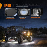 Nilight White LED Rock Lights (4 Pcs), view 5