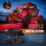Nilight Red LED Rock Lights (6 Pcs), view 6