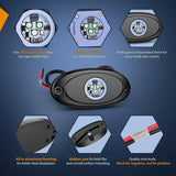 Nilight White LED Rock Lights (6 Pcs), view 3