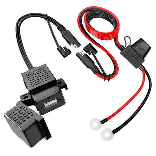 Nilight Motorcycle USB Charger SAE to USB Adapter