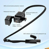 Nilight Motorcycle USB Charger SAE to USB Adapter, view 3