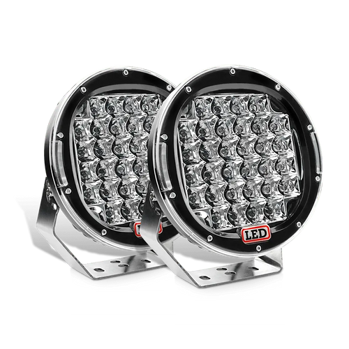 Nilight 2 Pcs 9-Inch Round 96W Spot LED Work Light (Black)