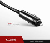 Nilight 14FT Cigarette Lighter Socket Extension Cord Cable 12V/24V (Black), view 2
