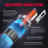 Nilight NIXMEN 2 Pcs H13/9008 LED Headlight Bulb 70W 8000-10000LM 350% Brighter High Low Beam Halogen Lamp Replacement Upgraded LED Headlight Conversion Kit 6500K, 2 Years Warranty, view 5