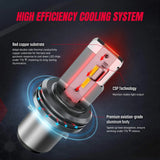 Nilight NIXMEN BA20d H6 LED Motorcycle Headlight Bulb Hi/Lo Beam S2 Light Bulb Conversion Kit for Motorbike AC/DC 9-60V CSP Chips 6000K (20036H), view 4