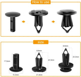 Nilight 100 Pcs Hole 8.6mm Car Push Retainer Clips Kits For GM Ford, view 3