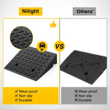 Nilight 5 Inch Rise Height Rubber Curb Ramps 7000lbs Load Capacity (Pair), view 3