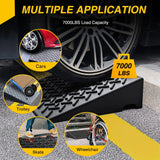 Nilight 5 Inch Rise Height Rubber Curb Ramps 7000lbs Load Capacity (Pair), view 4
