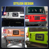 Nilight Spare Tire Carrier Delete Filler Plate For 2007 2008 2009 2010 2011 2012 2013 2014 2015 2016 2017 Wrangler JK & Unlimited, view 5