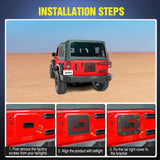 Nilight Spare Tire Carrier Delete Filler Plate For 2007 2008 2009 2010 2011 2012 2013 2014 2015 2016 2017 Wrangler JK & Unlimited, view 6