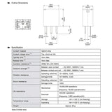 Nilight 5Pack 5Pin SPST Electrical Relays, view 2