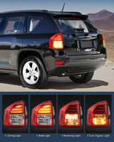 Nilight Taillight Assembly Compatible with 2011 2012 2013 Jeep Compass Tail Light OE Style Rear Lamp Replacement Driver Side w/Bulbs, view 4
