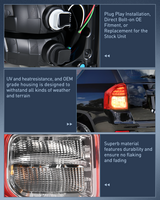 Nilight Taillight Assembly Compatible with 2011 2012 2013 Jeep Compass Tail Light OE Style Rear Lamp Replacement Driver Side w/Bulbs, view 6