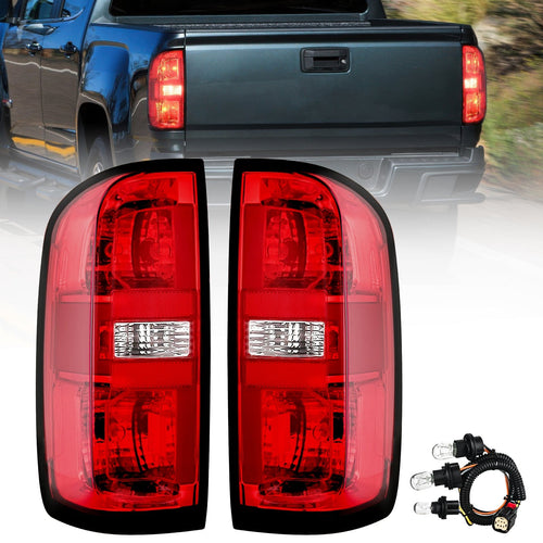 Nilight 2015 2016 2017 2018 2019 2020 2021 2022 Chevy Colorado Taillight Assembly Rear Lamp Replacement OE Style Driver Side and Passenger Side w/Bulbs