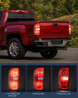 Nilight 2015 2016 2017 2018 2019 2020 2021 2022 Chevy Colorado Rear Lamp Replacement Taillight Assembly OE Style Driver Side w/Bulbs, view 3