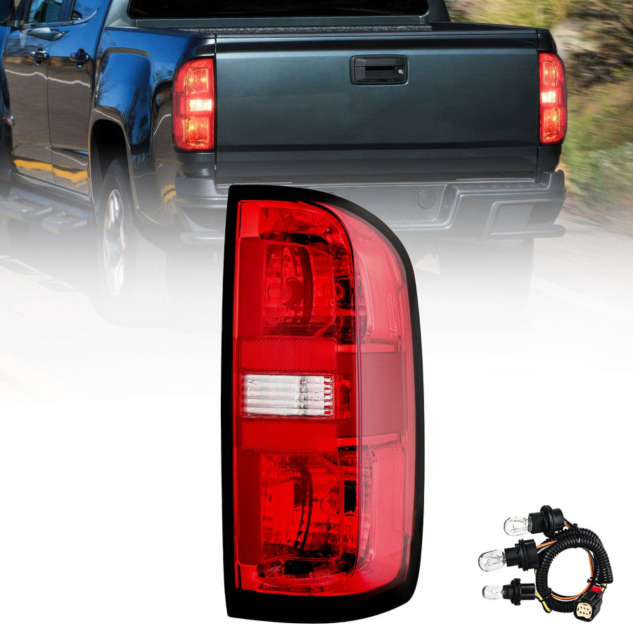 Nilight 2015 2016 2017 2018 2019 2020 2021 2022 Chevy Colorado Rear Lamp Replacement Taillight Assembly OE Style Passenger Side w/Bulbs