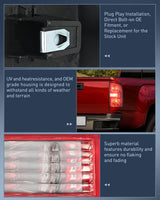 Nilight 2015 2016 2017 2018 2019 2020 2021 2022 Chevy Colorado Rear Lamp Replacement Taillight Assembly OE Style Passenger Side w/Bulbs, view 5