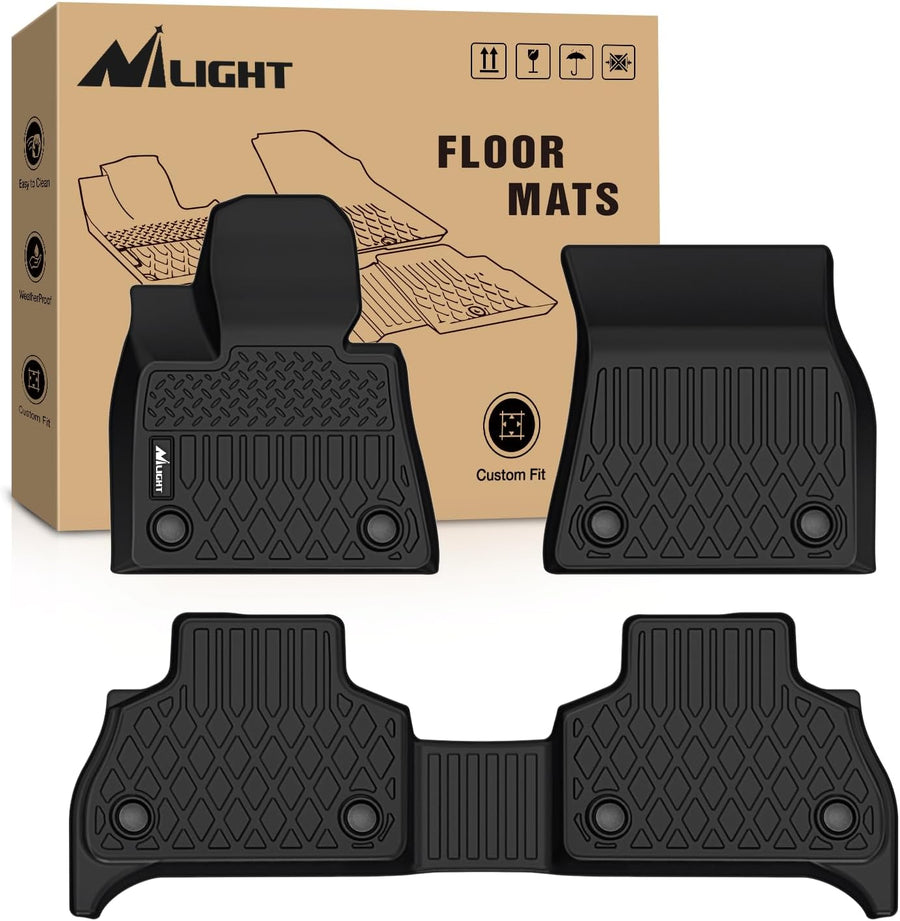 Nilight TPE Floor Mats for BMW X5 G05 (5 Seaters Only) 2019 2020 2021 2022 2023 2024 2025 2026, All Weather Custom Fit Heavy Duty Floor Liners