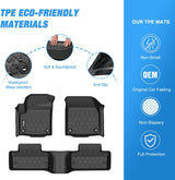 Nilight TPE Floor Mats for Land Rover Range Rover Evoque 5 Door and Coupe 2011 2012 2013 2014 2015 2016 2017 2018 2019, All Weather Custom Fit Heavy Duty Floor Liners, view 3