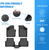 Nilight TPE Floor Mats for Volkswagen VW Jetta 2012 2013 2014 2015 2016 2017 2018, All Weather Custom Fit Heavy Duty Floor Liners, view 3