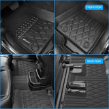 Nilight TPE Floor Mats for Volkswagen VW Jetta 2012 2013 2014 2015 2016 2017 2018, All Weather Custom Fit Heavy Duty Floor Liners, view 6