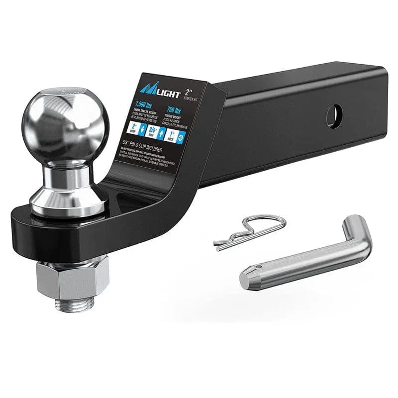 Nilight Hitch Ball Mount w/ 2 Inch Ball Mount | 5/8 Inch Hitch Pin Clip