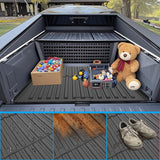 Nilight Truck Bed Mat for Tesla Sybertruck 2023 2024 2025 6FT, 3D Anti-Slip, Thick and Durable, All Weather Custom Fit TPE Trunk Bed Liner, view 4