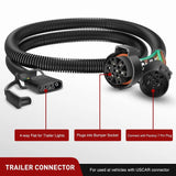 Nilight USCAR 7 Pin to 4 Pin Trailer Harness, view 3