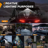 Nilight Dome Light Spot Flood Combo Universal 1.5in-2.0in Roll Bar Mount, view 6