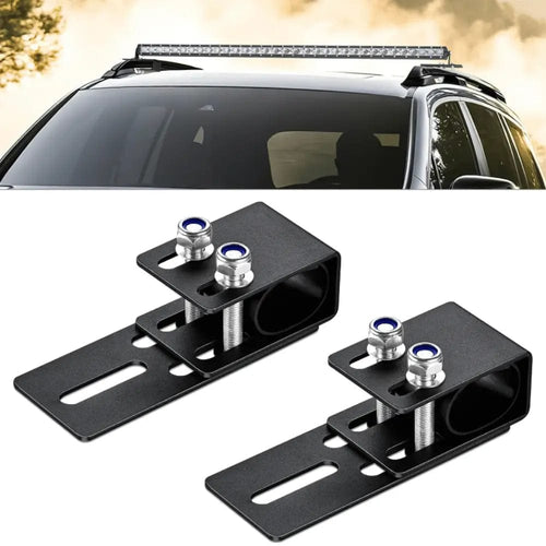 Nilight Non-Slip Clip Vehicle Roof Luggage Rack Lightbar Mounts
