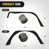 Nilight Off-Road Fender Flares Kit Compatible with 1997 1998 1999 2000 2001 2002 2003 2004 2005 2006 Wrangler TJ & LJ, view 2
