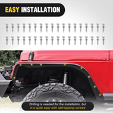 Nilight Off-Road Fender Flares Kit Compatible with 1997 1998 1999 2000 2001 2002 2003 2004 2005 2006 Wrangler TJ & LJ, view 4
