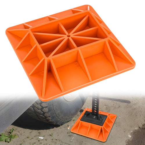 Nilight Off-Road Jack Base, Farm Jack Base Stand Plate Recovery Accessories,11.5 Inch x 11.5 Inch, Orange