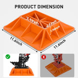 Nilight Off-Road Jack Base, Farm Jack Base Stand Plate Recovery Accessories,11.5 Inch x 11.5 Inch, Orange, view 2