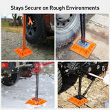 Nilight Off-Road Jack Base, Farm Jack Base Stand Plate Recovery Accessories,11.5 Inch x 11.5 Inch, Orange, view 3