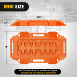 Nilight Off-Road Mini Short Recovery Traction Boards For 4WD 4X4 (2PCS Orange), view 2