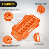 Nilight Off-Road Mini Short Recovery Traction Boards For 4WD 4X4 (2PCS Orange), view 5