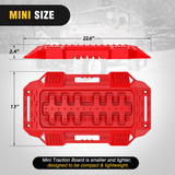 Nilight Off-Road Mini Short Recovery Traction Boards For 4WD 4X4 (2PCS Red), view 2