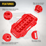 Nilight Off-Road Mini Short Recovery Traction Boards For 4WD 4X4 (2PCS Red), view 5