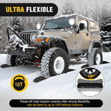 Nilight Off-Road Recovery Traction Boards For 4WD 4X4 with 2PCS Mounting kit Zipper Bag 2 leashes (Black), view 3