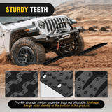 Nilight Off-Road Recovery Traction Boards For 4WD 4X4 with 2PCS Mounting kit Zipper Bag 2 leashes (Black), view 4