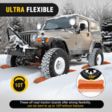 Nilight Off-Road Recovery Traction Boards For 4WD 4X4 with 2PCS Mounting kit Zipper Bag 2 leashes (Orange), view 4