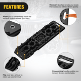 Nilight Off-Road Recovery Traction Boards For 4WD 4X4 with Jack Lift & Carry Bag (Black), view 6