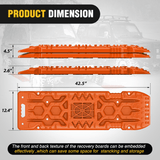 Nilight Off-Road Recovery Traction Boards For 4WD 4X4 with Jack Lift & Carry Bag (Orange), view 3