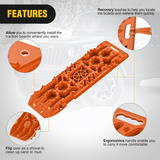 Nilight Off-Road Recovery Traction Boards For 4WD 4X4 with Jack Lift & Carry Bag (Orange), view 6