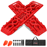 Nilight Off-Road Recovery Traction Boards For 4WD 4X4 with Jack Lift & Carry Bag (Red), view 2