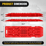 Nilight Off-Road Recovery Traction Boards For 4WD 4X4 with Jack Lift & Carry Bag (Red), view 3
